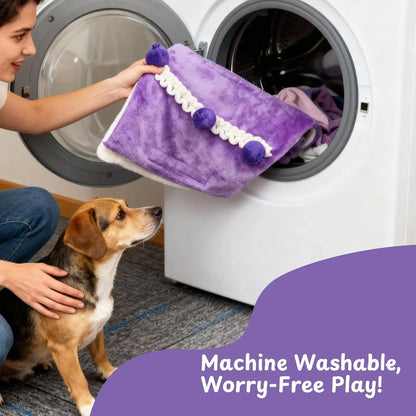 Nocciola Blueberry Swiss Roll Dog Enrichment Toy, Snuffle Mat with Crinkle Paper, Interactive Hide and Seek Toy for Small Medium Dogs, Dog Birthday Gift